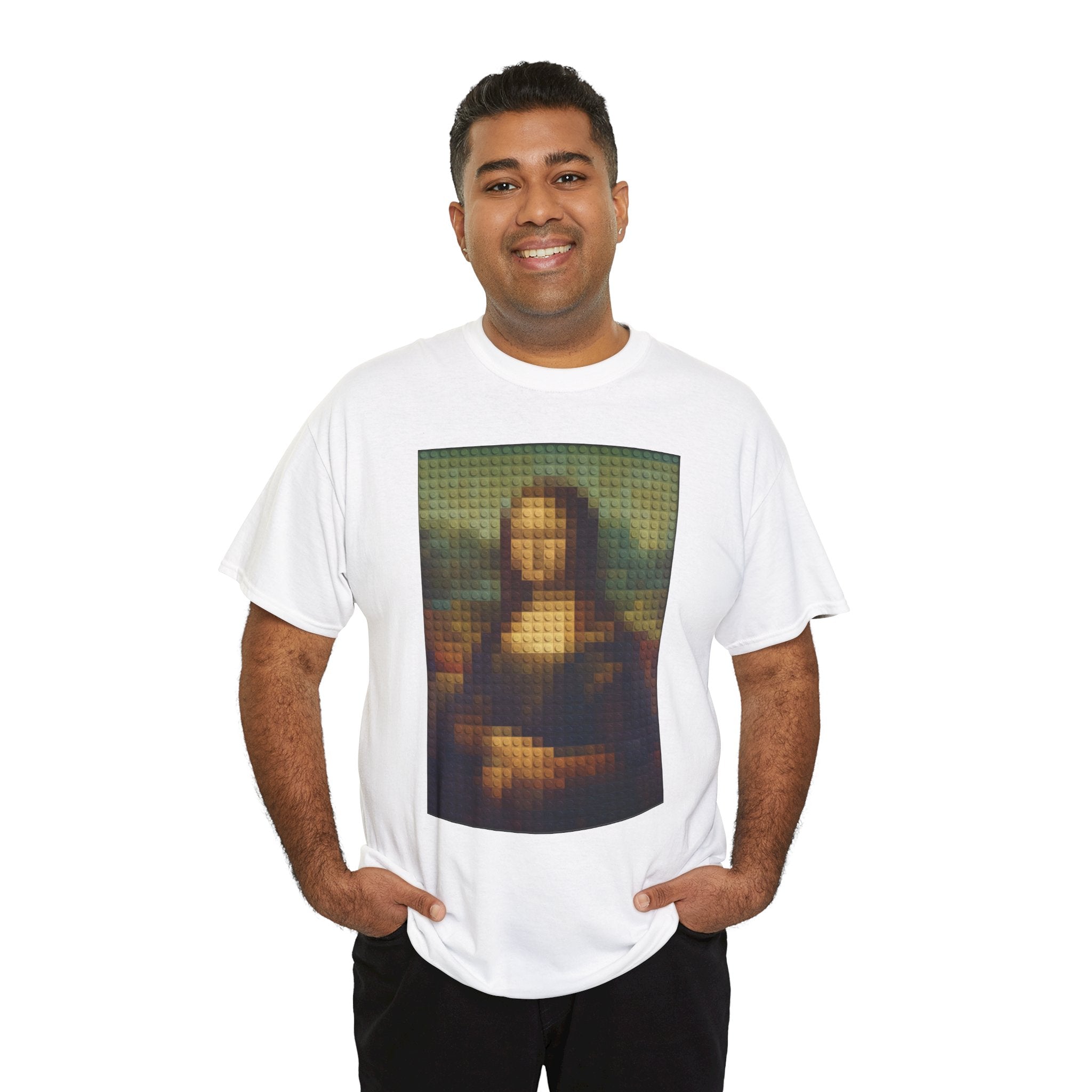 Pixelated Mona Lisa - T‑Shirt