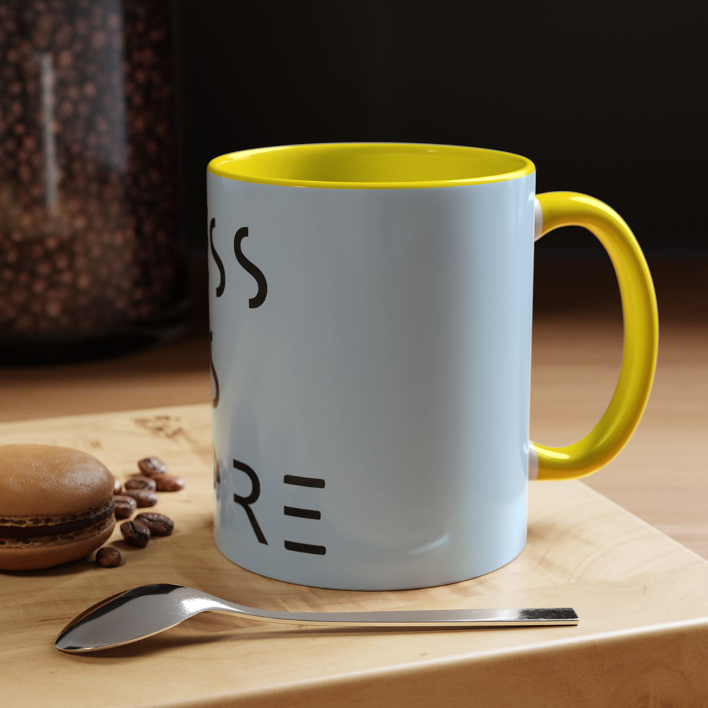 Less Is More Minimalist Accent Coffee Mug — Blue 11/15oz