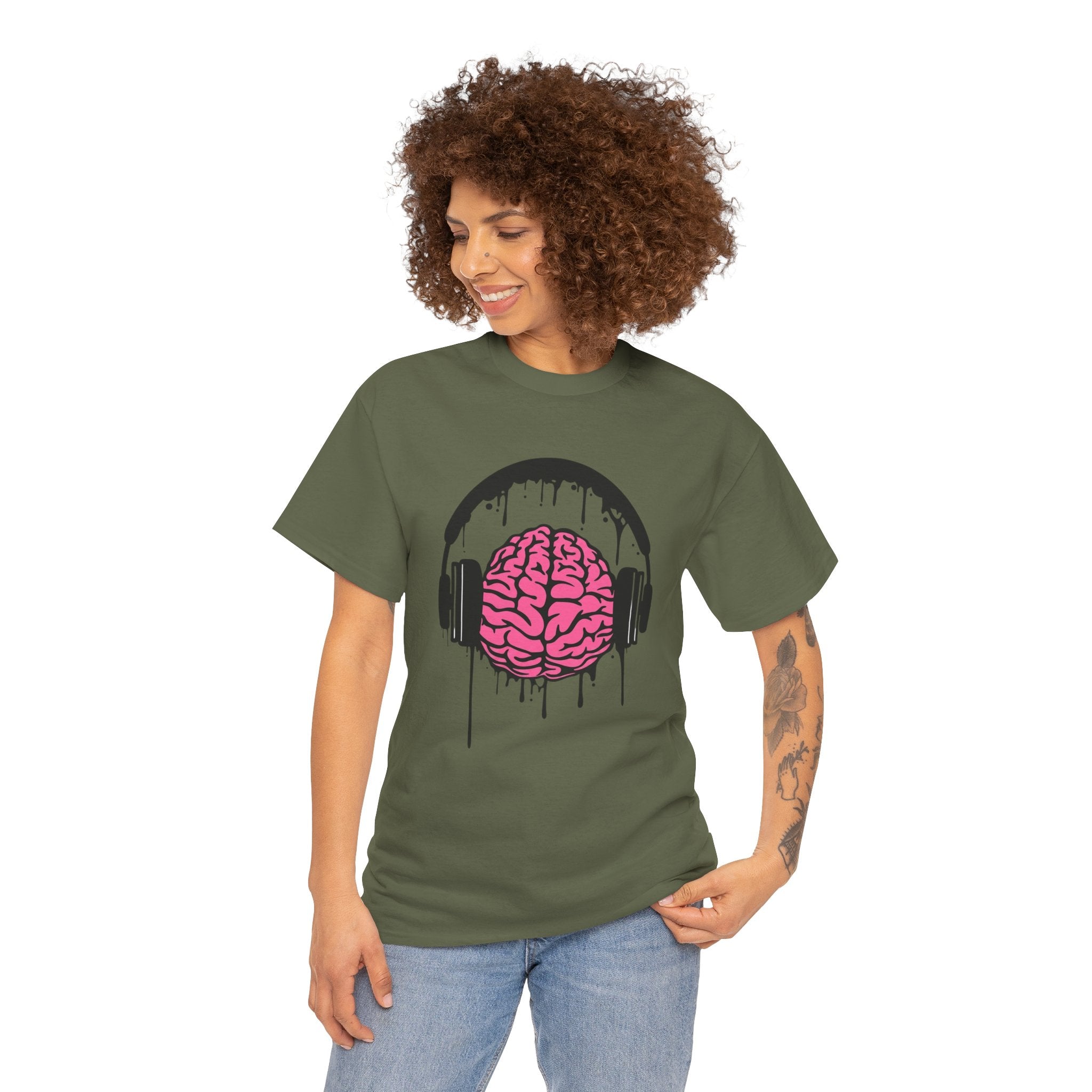 Music Lover Dripping Brain — T-Shirt
