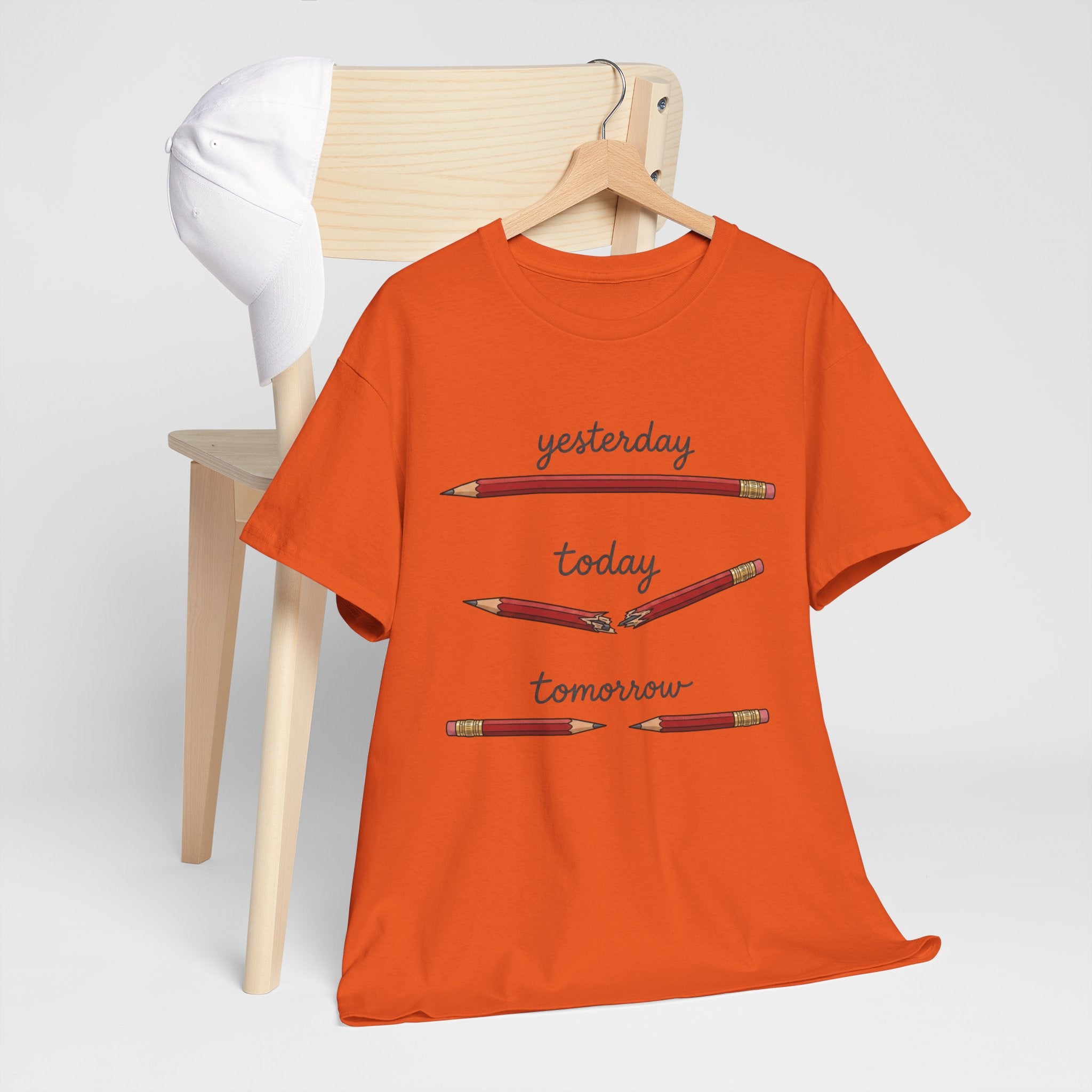 "yesterday, today, tomorrow" — Tshirt
