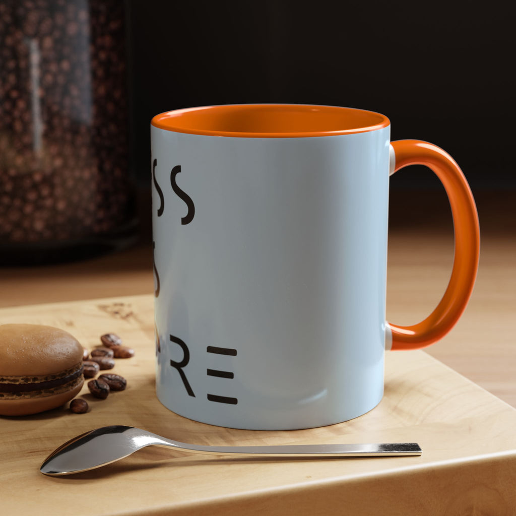 Less Is More Minimalist Accent Coffee Mug — Blue 11/15oz