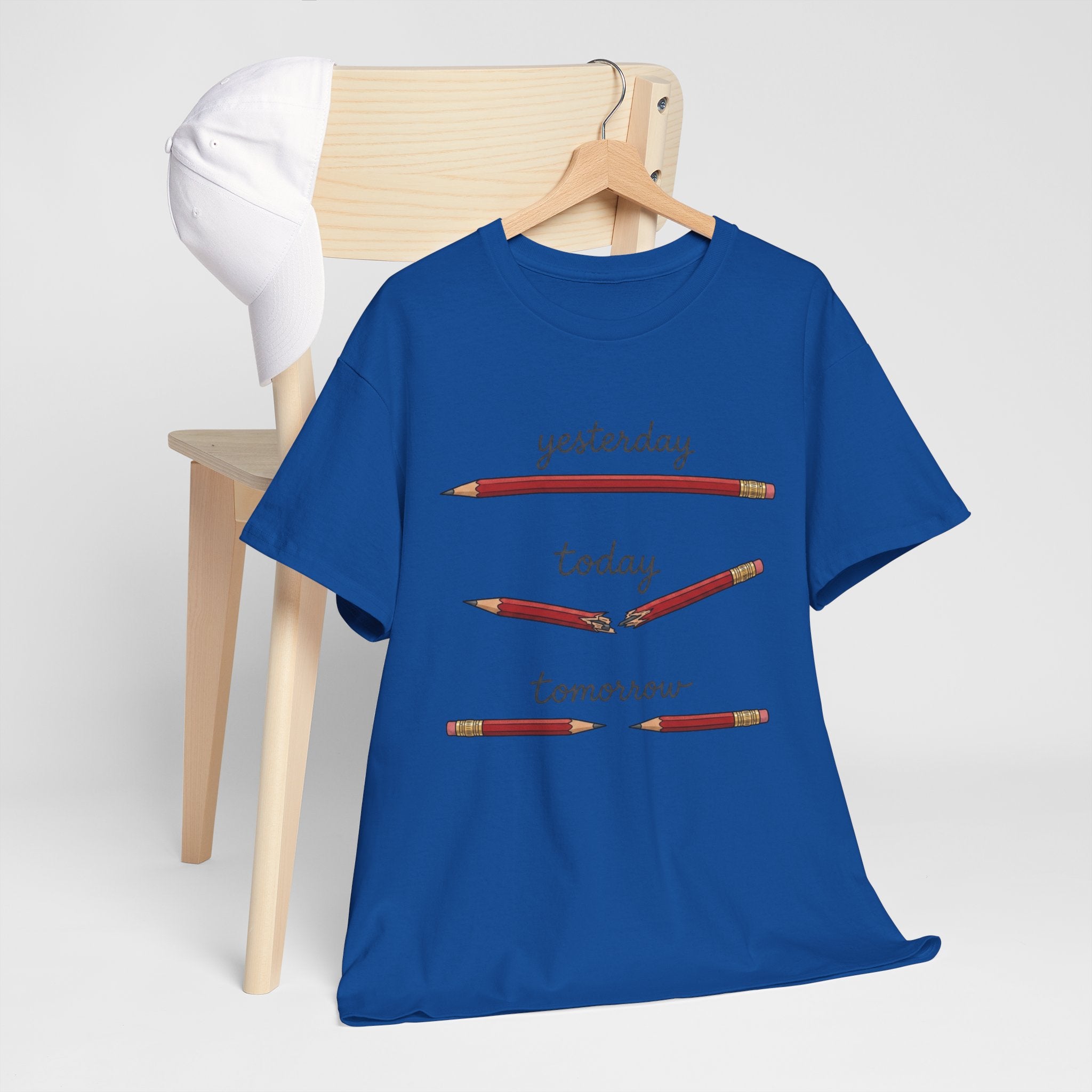 "yesterday, today, tomorrow" — Tshirt