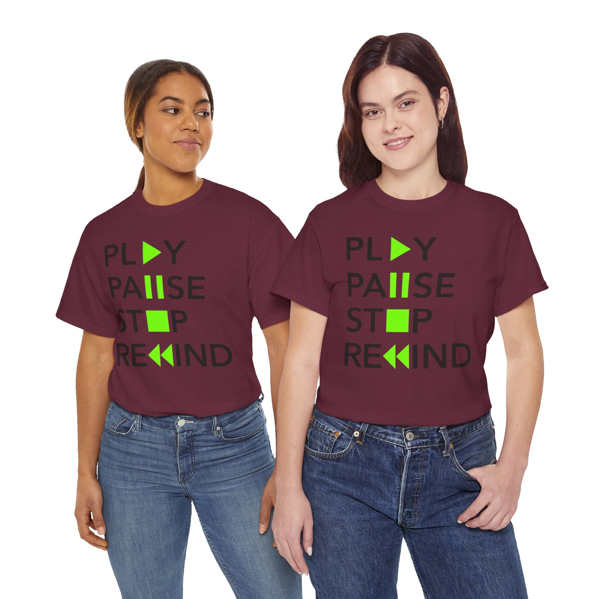 Play Pause Stop Rewind — T-Shirt