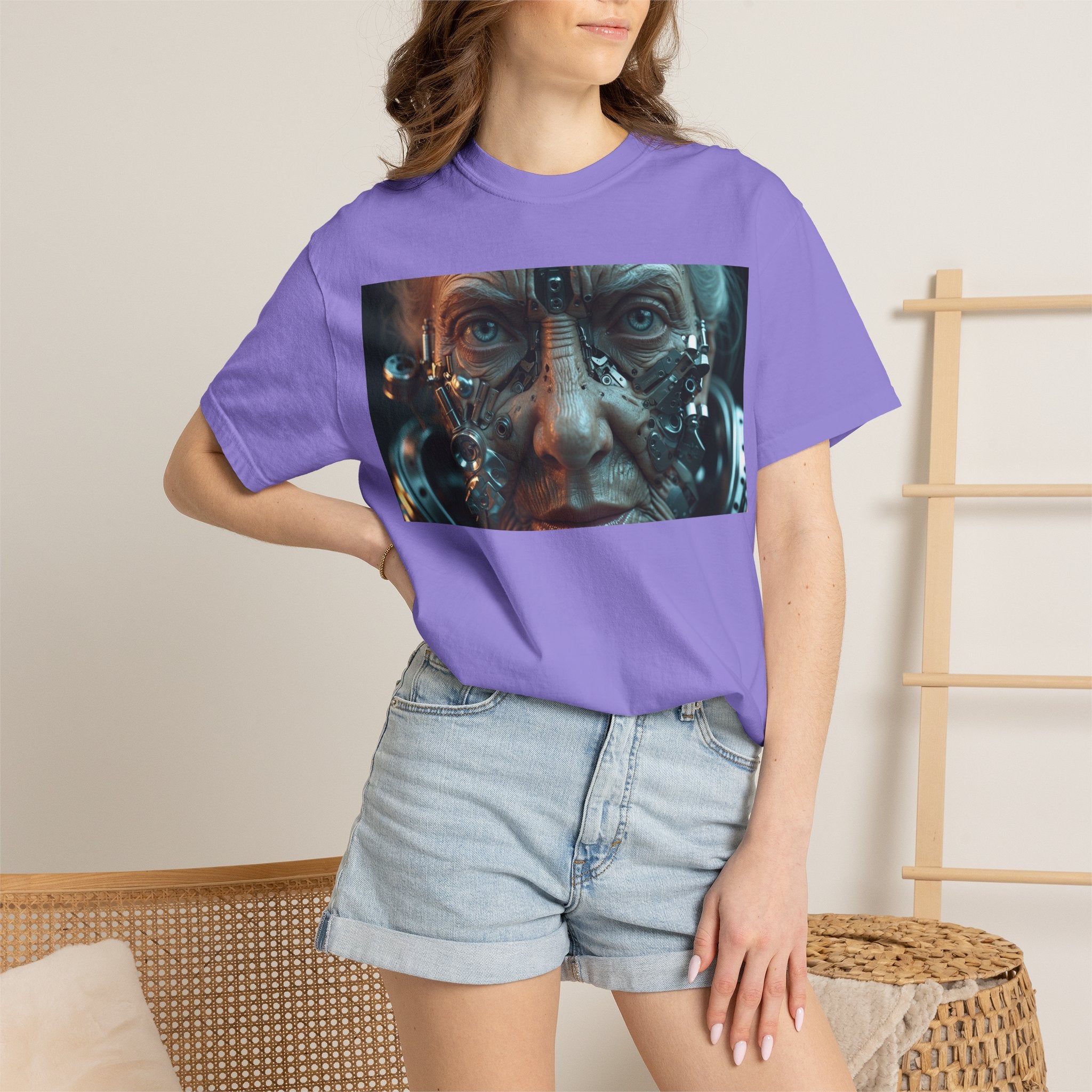 Cybernetic Old Face —T‑Shirt
