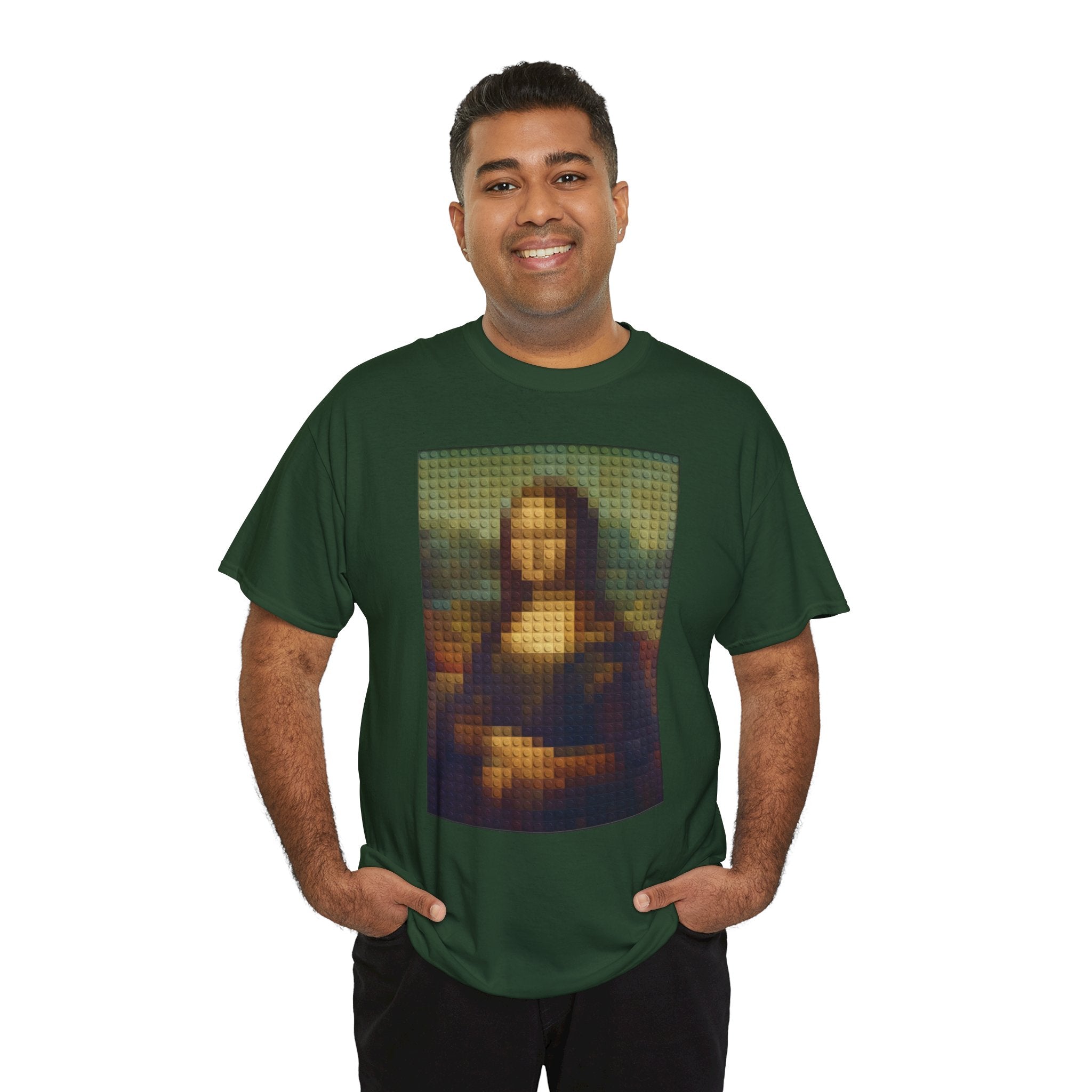 Pixelated Mona Lisa - T‑Shirt