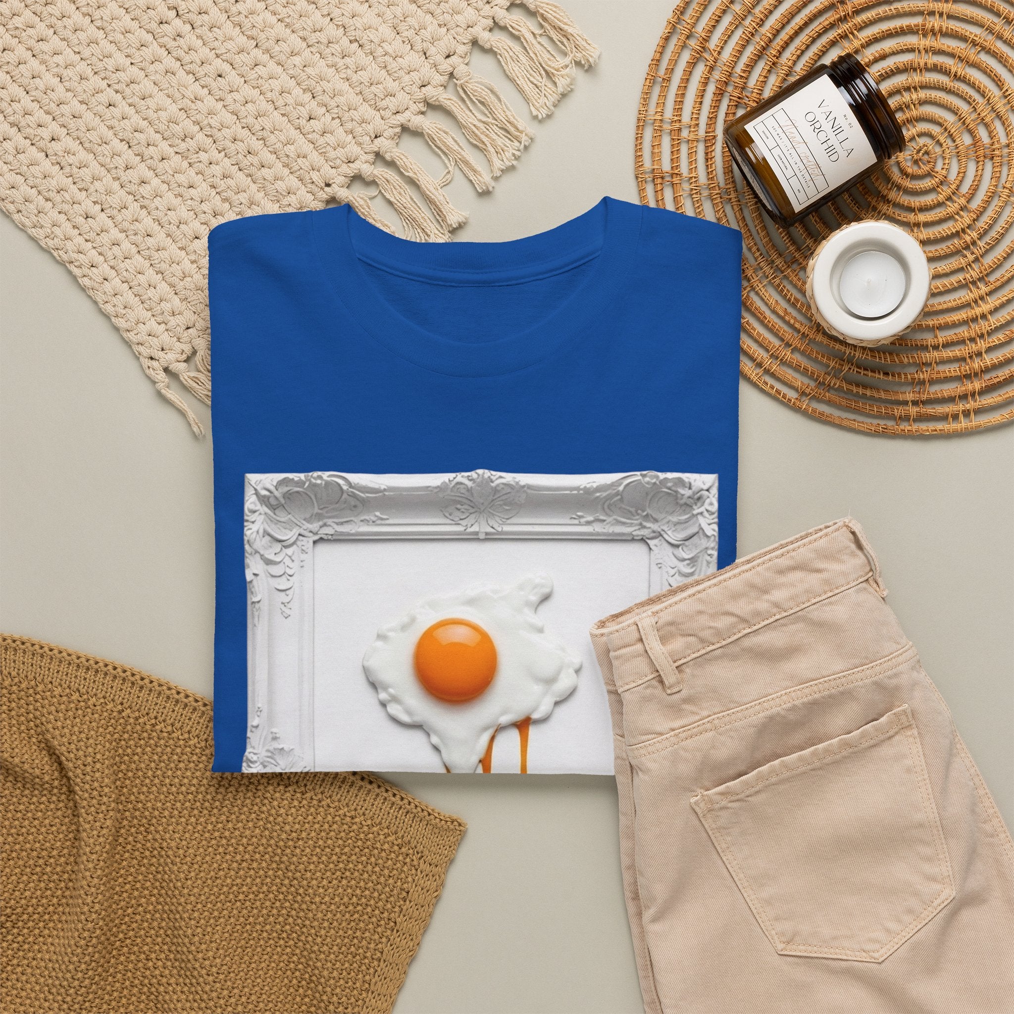 Artful Drip Fried Egg — T‑Shirt