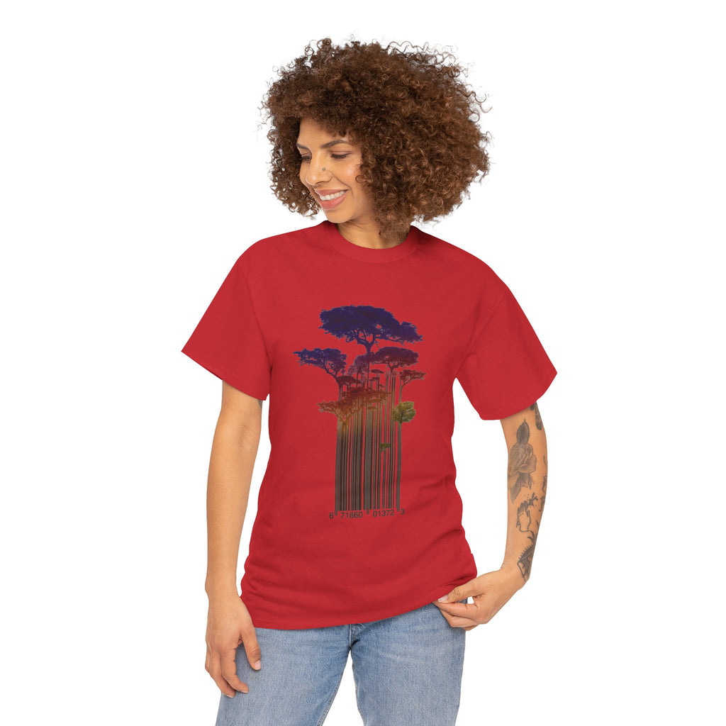 Barcode Forest T‑Shirt