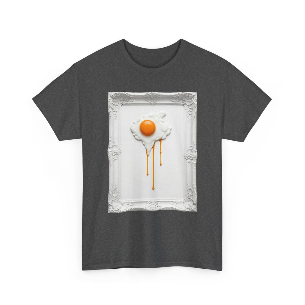 Artful Drip Fried Egg T-Shirt – Surreal Pop Art Graphic Tee