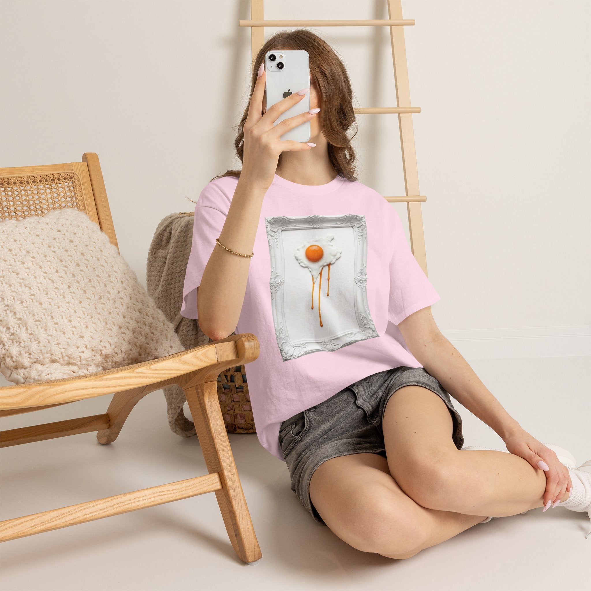 Artful Drip Fried Egg — T‑Shirt