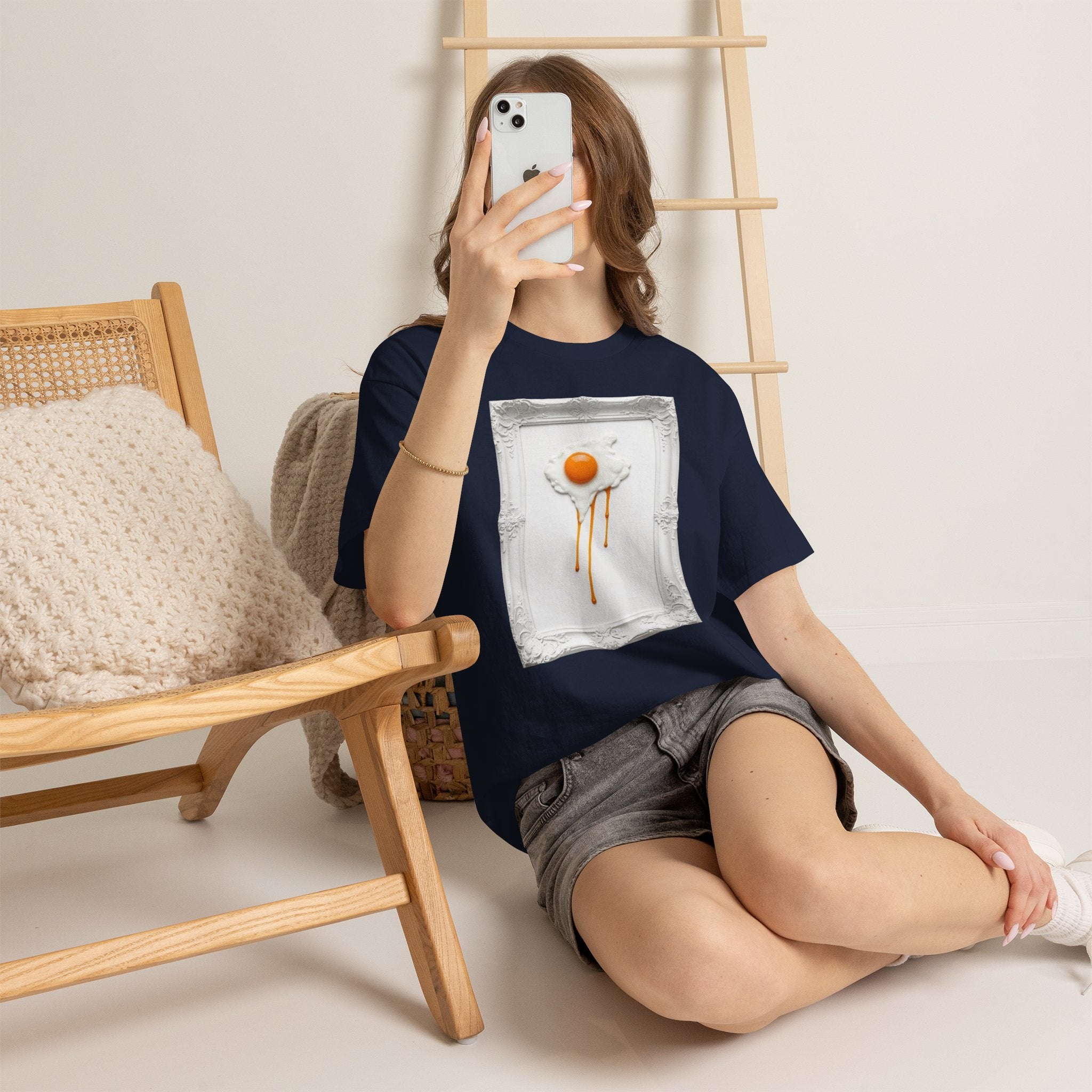 Artful Drip Fried Egg — T‑Shirt