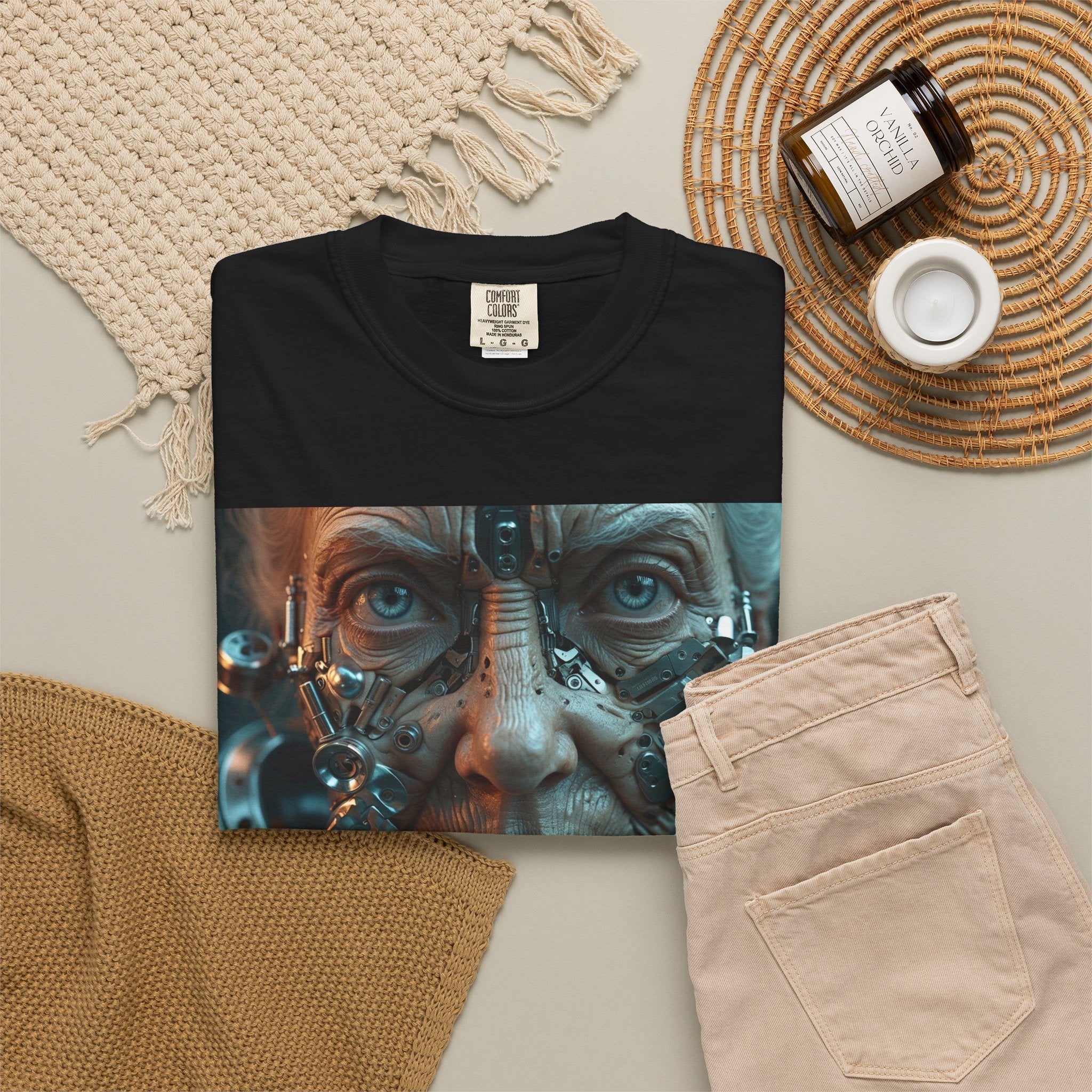Cybernetic Old Face —T‑Shirt