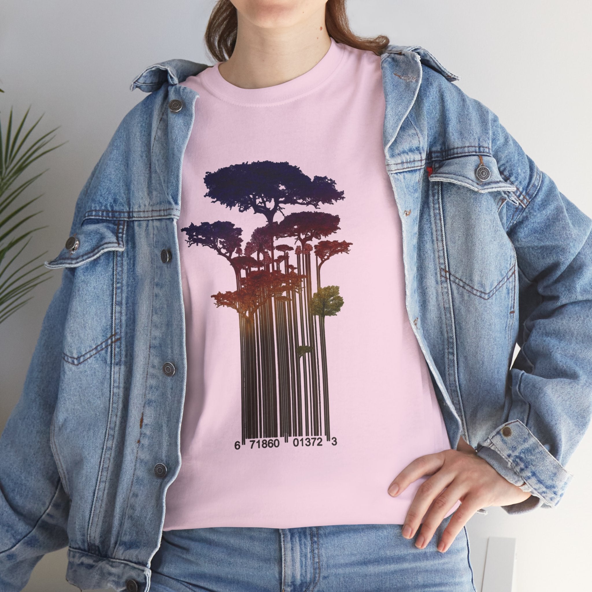 Barcode Forest T‑Shirt