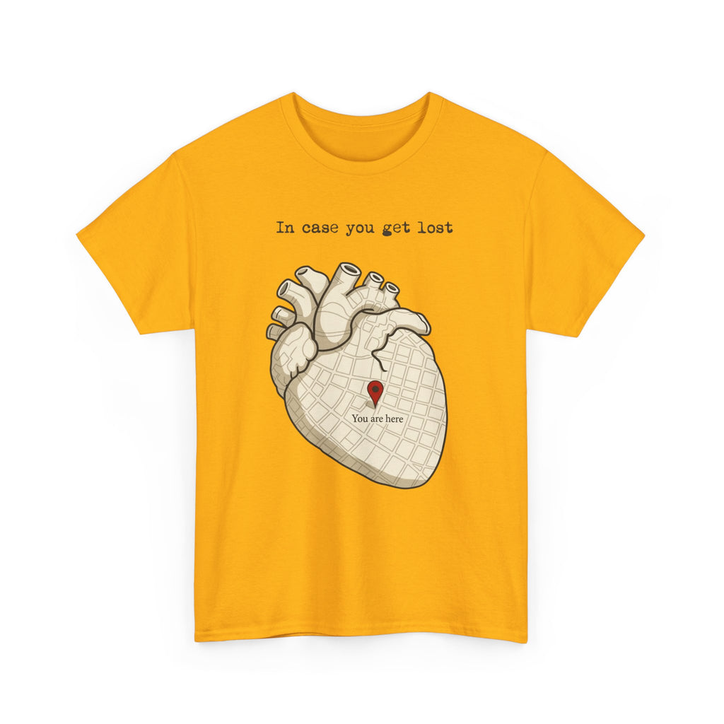 In Case You Get Lost T-Shirt – Heart Map Graphic Tee