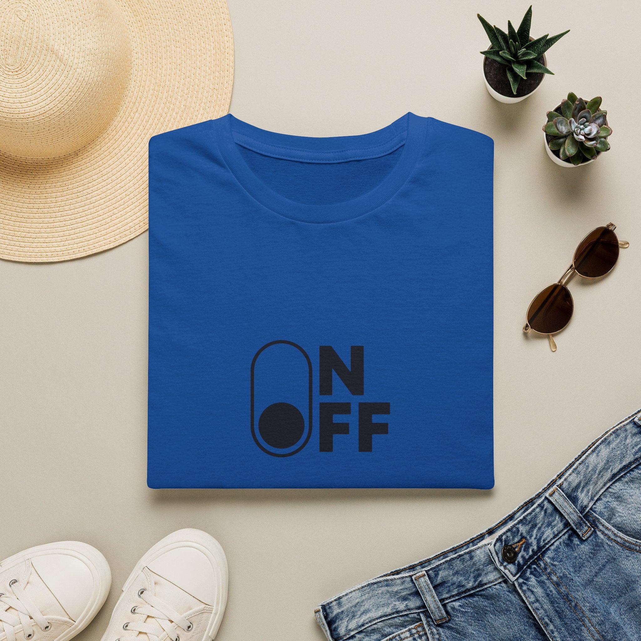 T-Shirt "On/Off" Minimalist Switch Graphic Tee