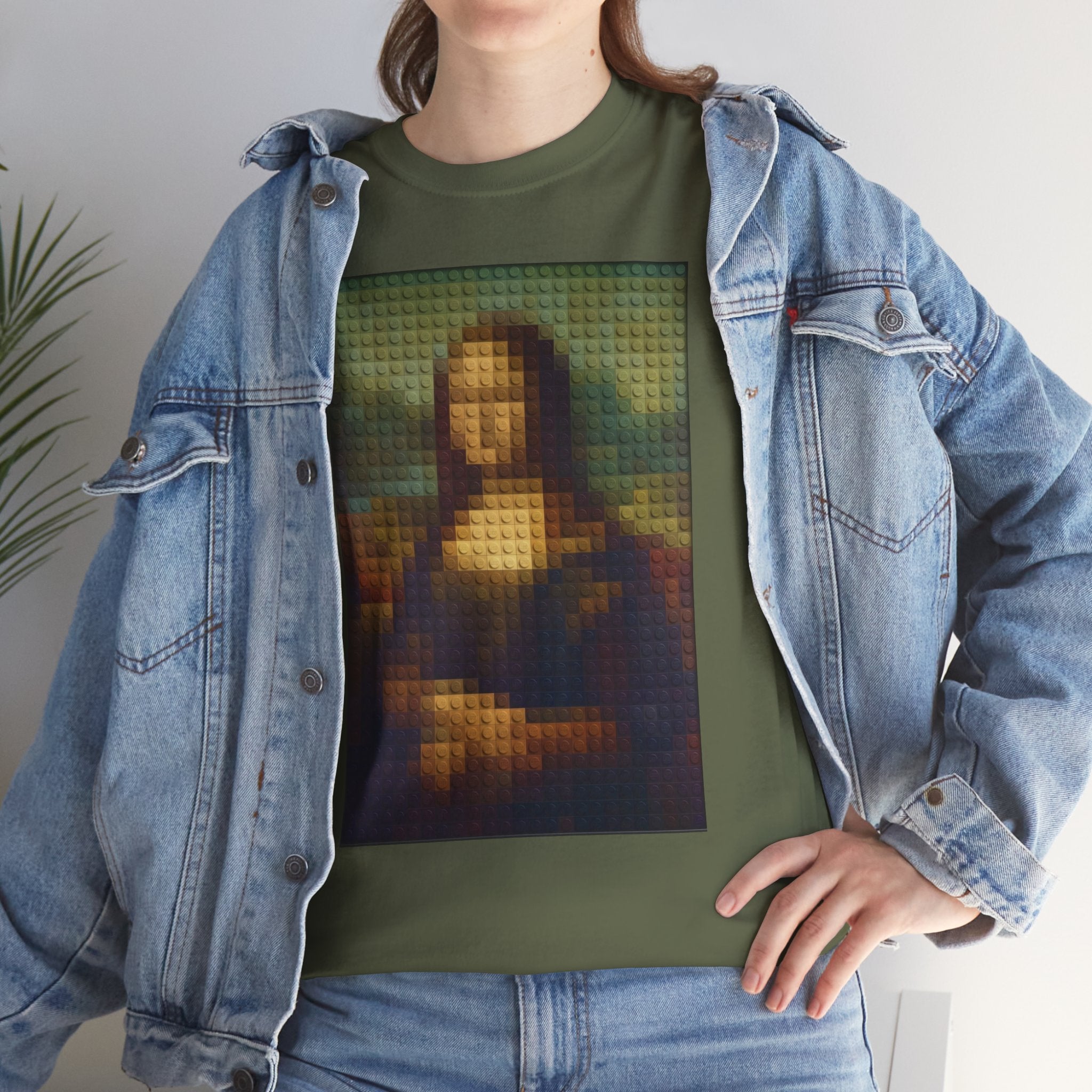 Pixelated Mona Lisa - T‑Shirt