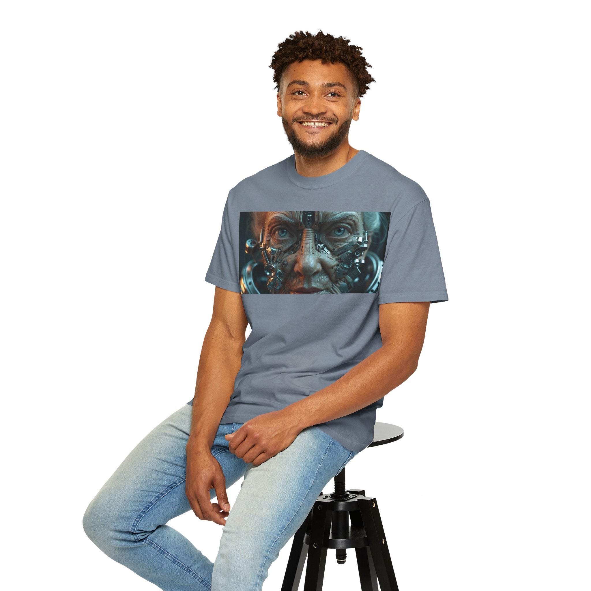 Cybernetic Old Face —T‑Shirt