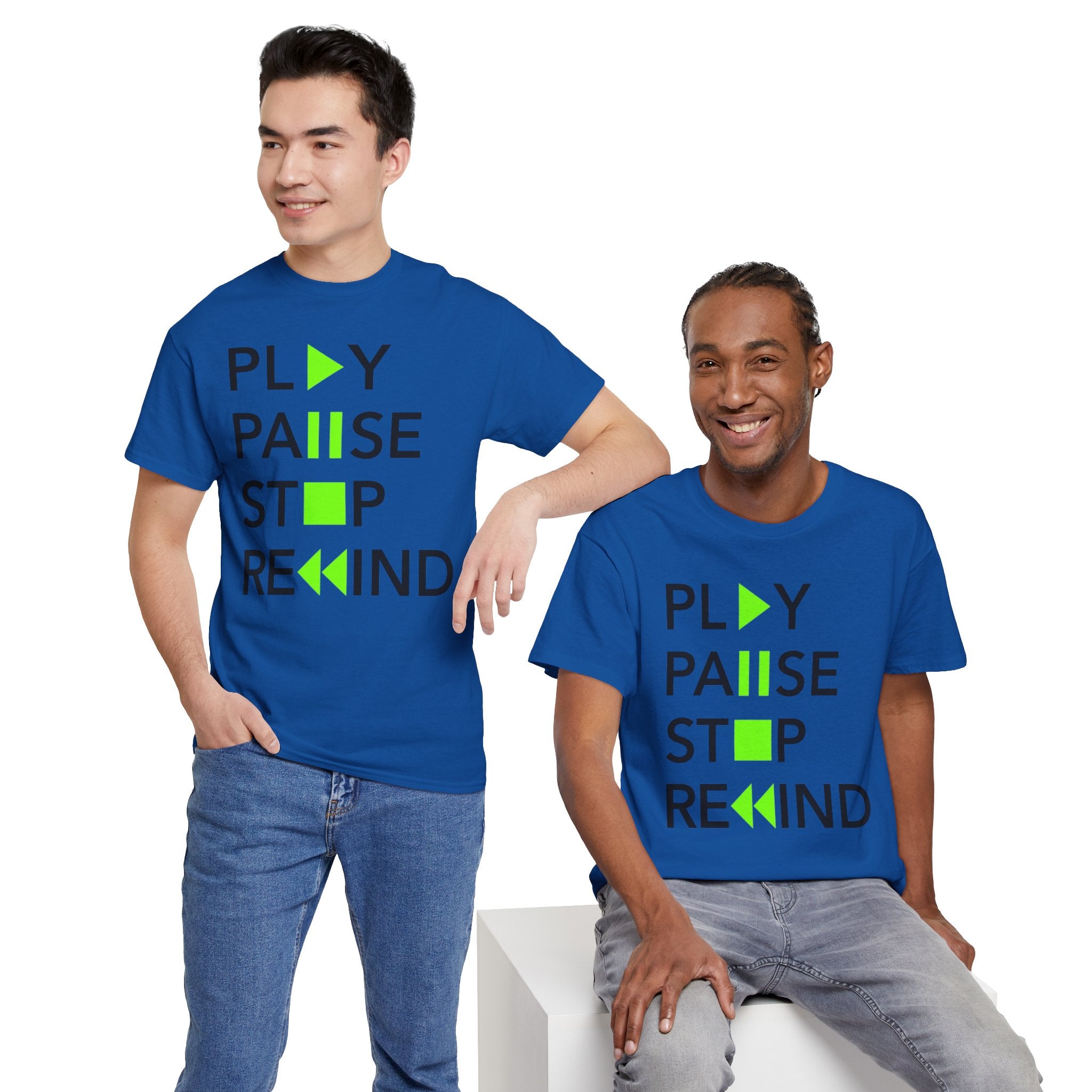 Play Pause Stop Rewind — T-Shirt