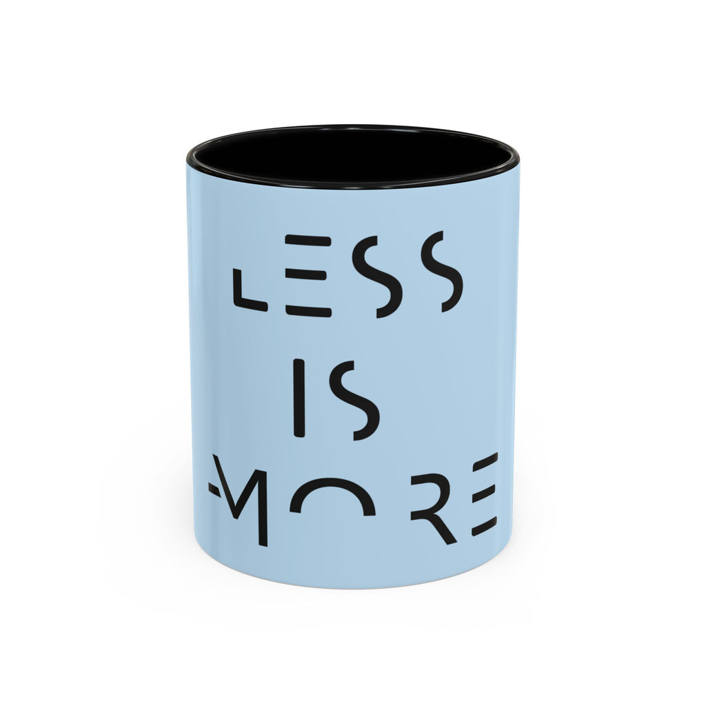 Less Is More Minimalist Accent Coffee Mug — Blue 11/15oz