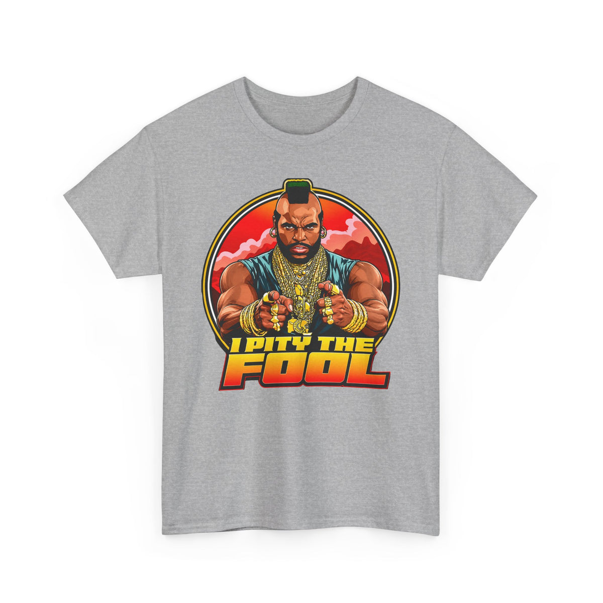 I Pity the Fool T-Shirt in Sport Grey – funny pop culture graphic tee