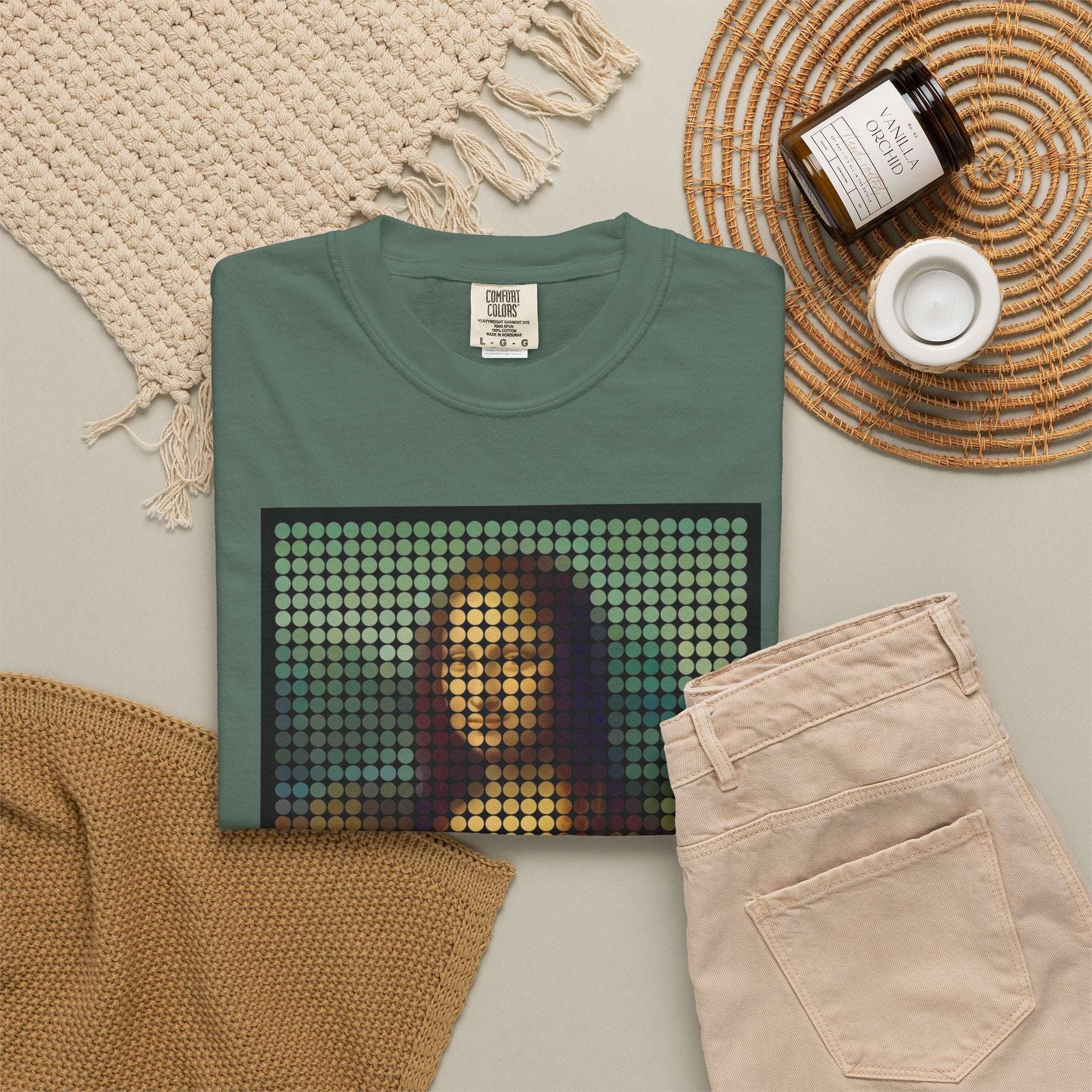 Mona Lisa Pixel Art — T-Shirt