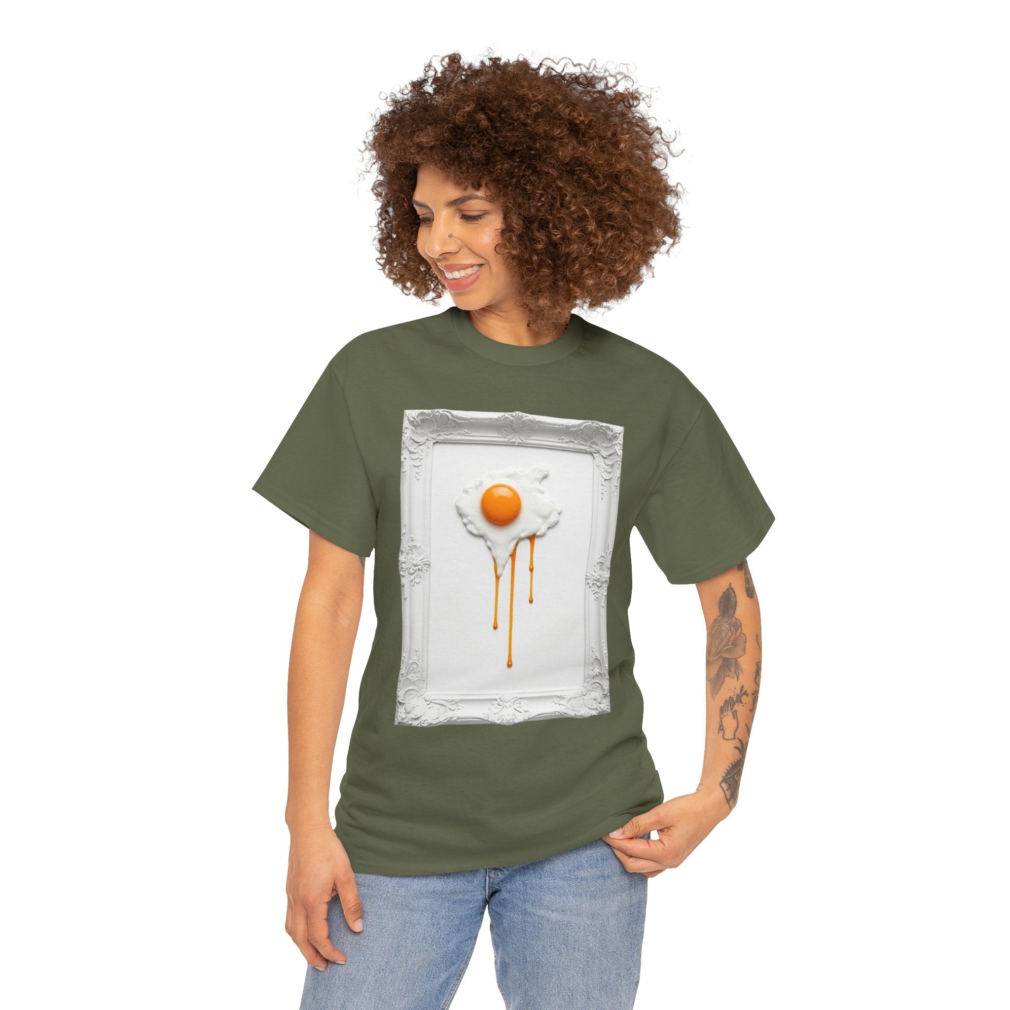 Artful Drip Fried Egg — T‑Shirt