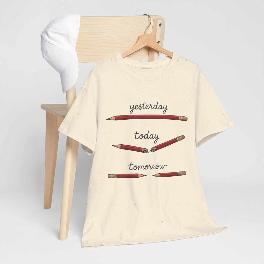 "yesterday, today, tomorrow" — Tshirt