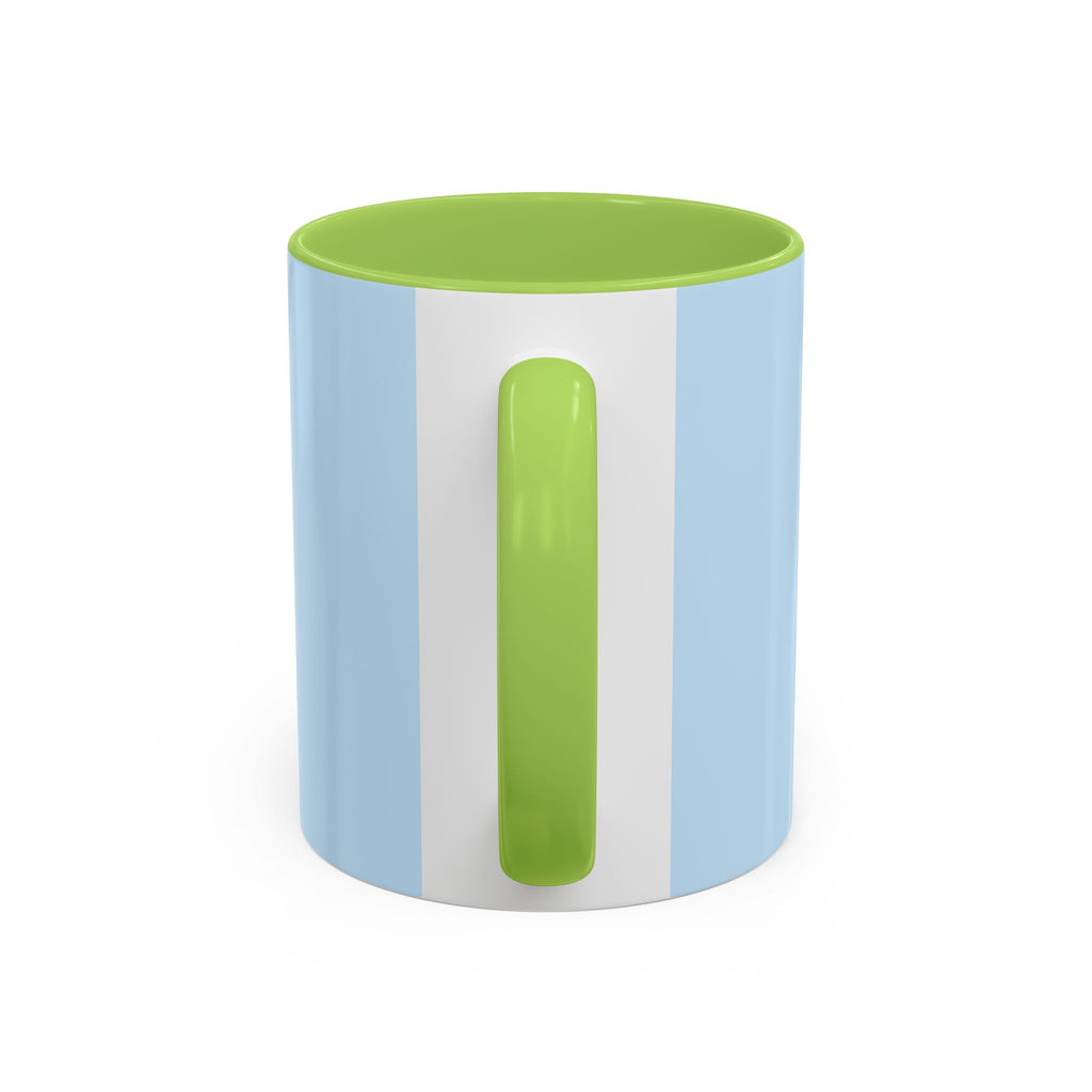 Less Is More Minimalist Accent Coffee Mug — Blue 11/15oz
