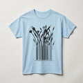 Barcode Wildflowers T-Shirt – nature art graphic tee.