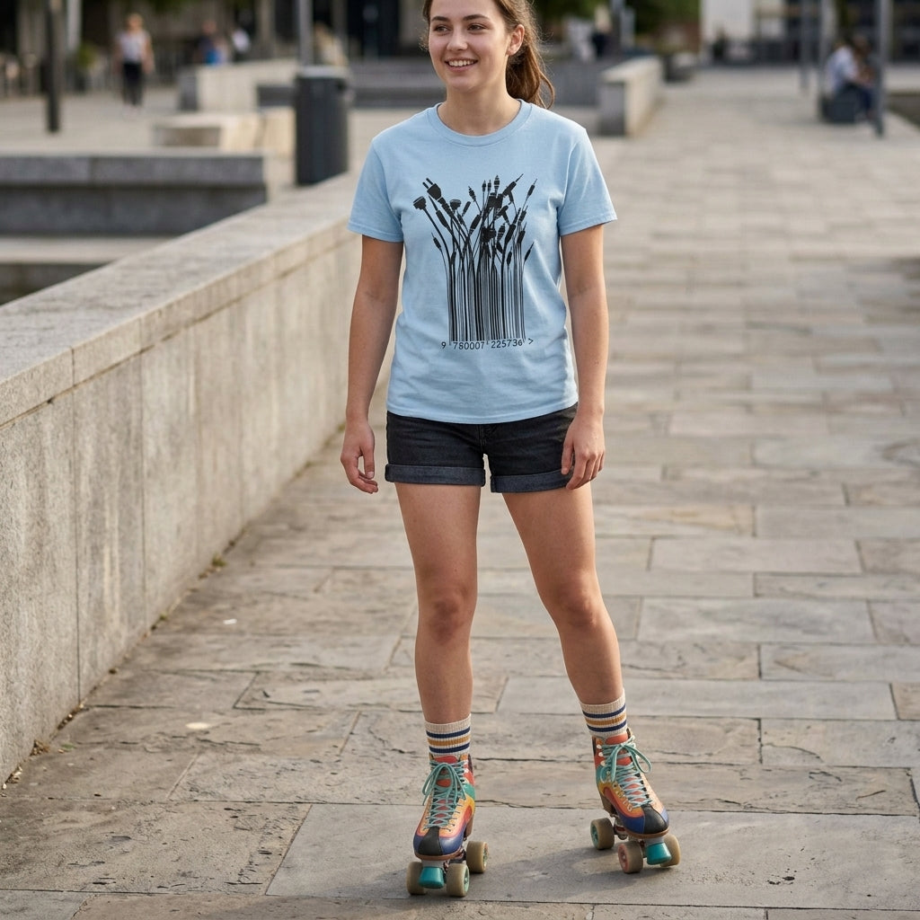Barcode Wildflowers — T-Shirt