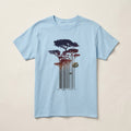 Barcode Forest T-Shirt – nature art graphic tee.