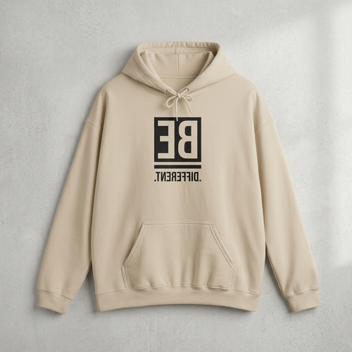 Be Different Hoodie – motivational graphic sweatshirt.