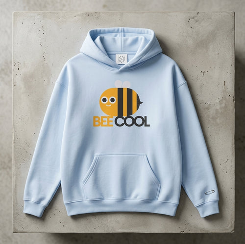 Bee Cool Hoodie – cute bee graphic sweatshirt.