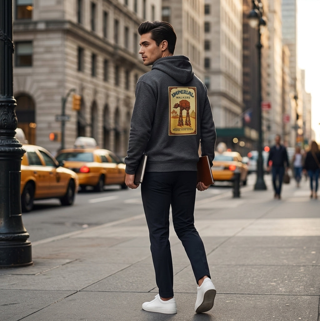 Star Wars Imperial Walker Hoodie – camel vintage pack sweatshirt.