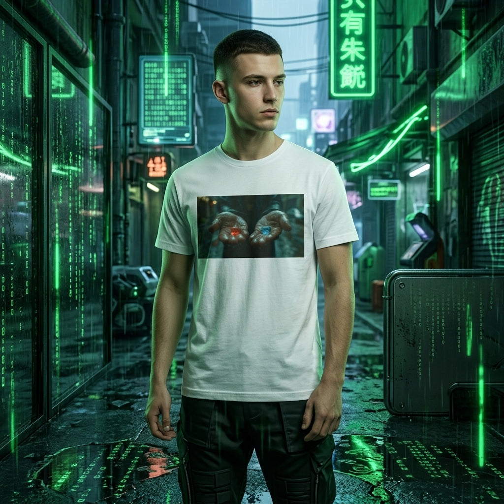 SCEGLI – T-Shirt Grafica Ispirata a Matrix