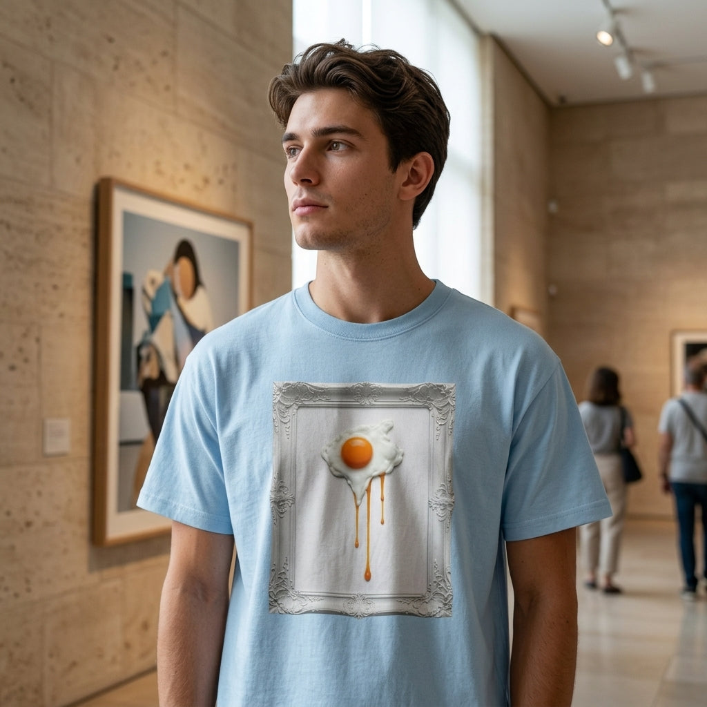 Artful Drip Fried Egg — T‑Shirt