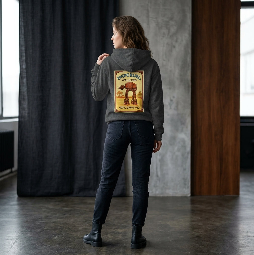 Star Wars Imperial Walker Hoodie – camel vintage pack sweatshirt.