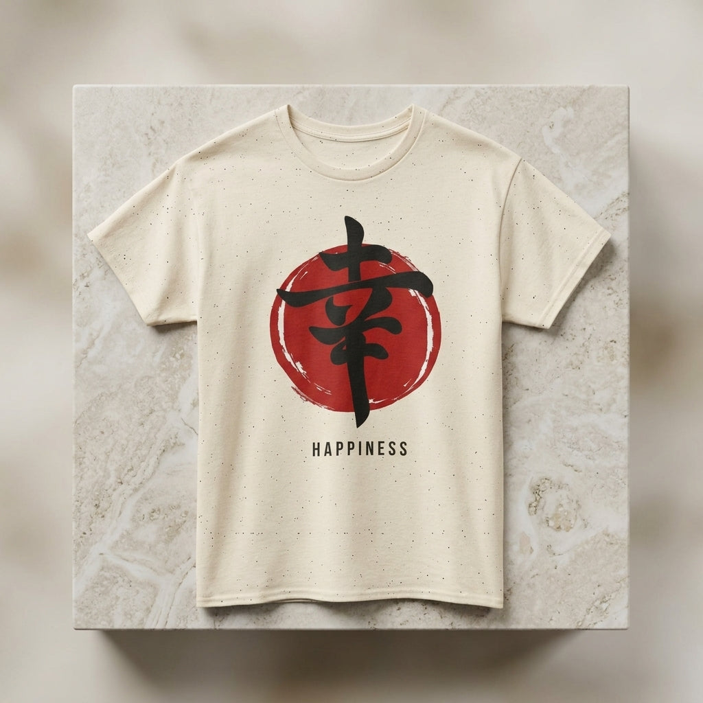 Happiness Kanji — T‑Shirt