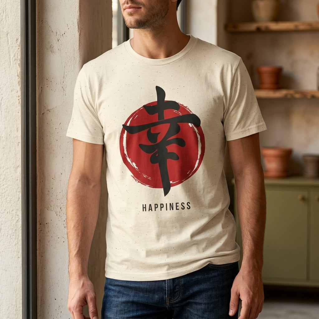 Happiness Kanji — T‑Shirt