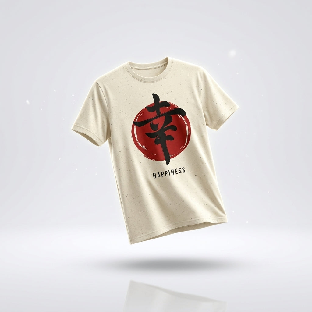Happiness Kanji — T‑Shirt