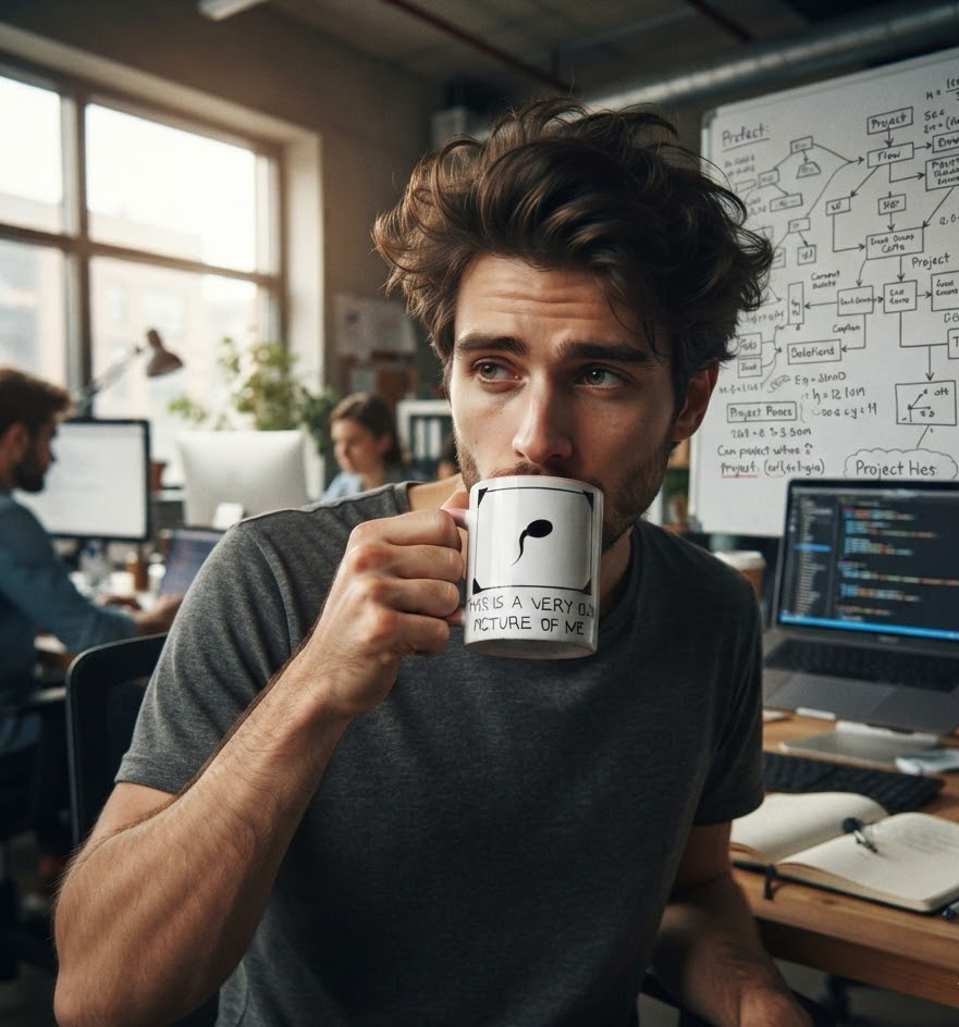 'This Is a Very Old Picture of Me' Coffee Mug – Funny Novelty Gift
