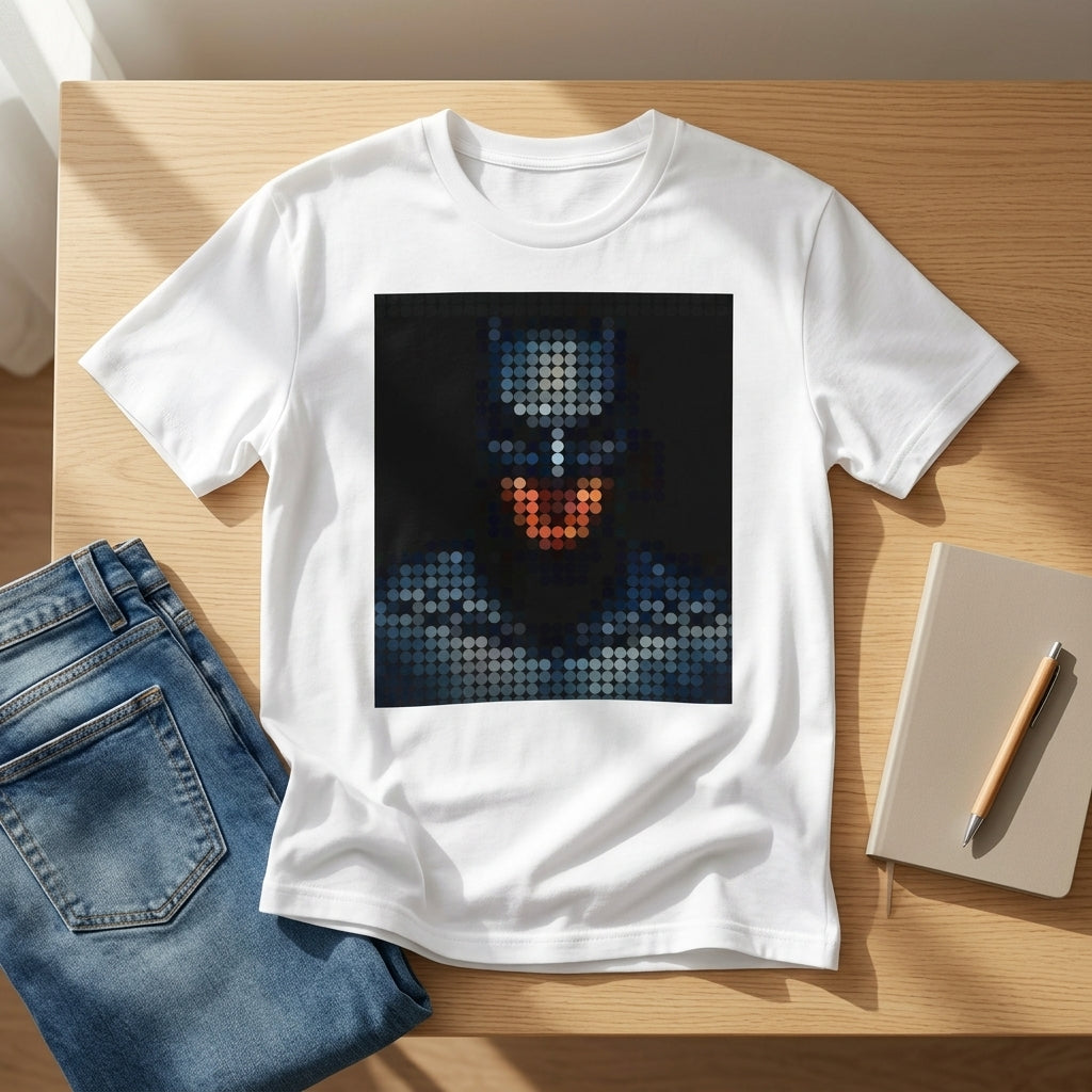 Pixel Art Batman T-Shirt – Superhero Graphic Tee