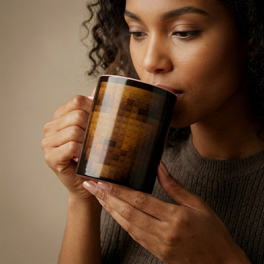 Brick Portrait — Coffee Mug