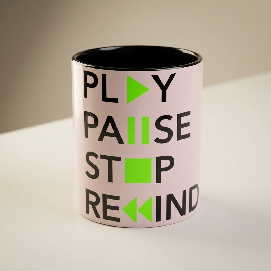 Play Pause Stop Rewind — Coffee Mug