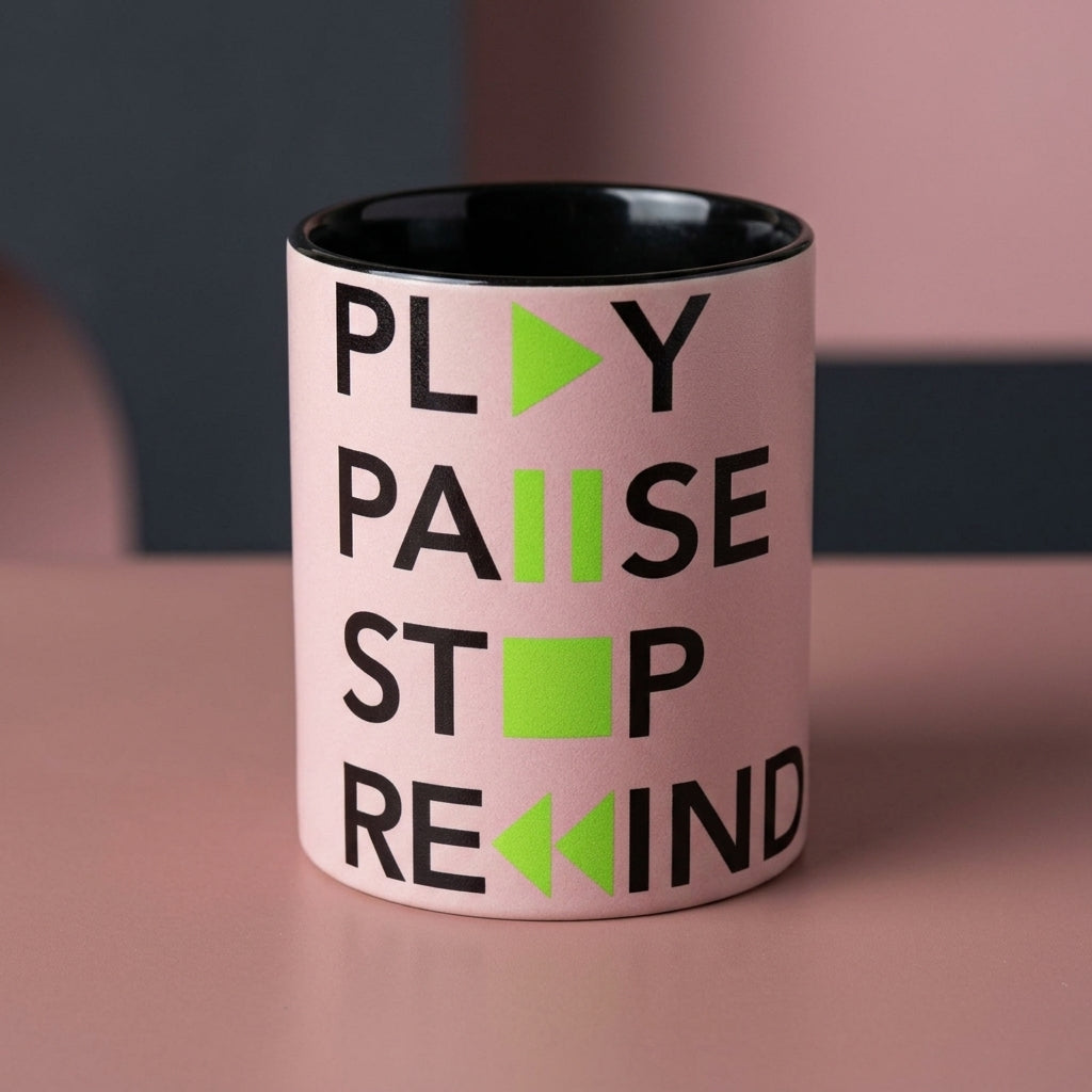 Play Pause Stop Rewind — Coffee Mug