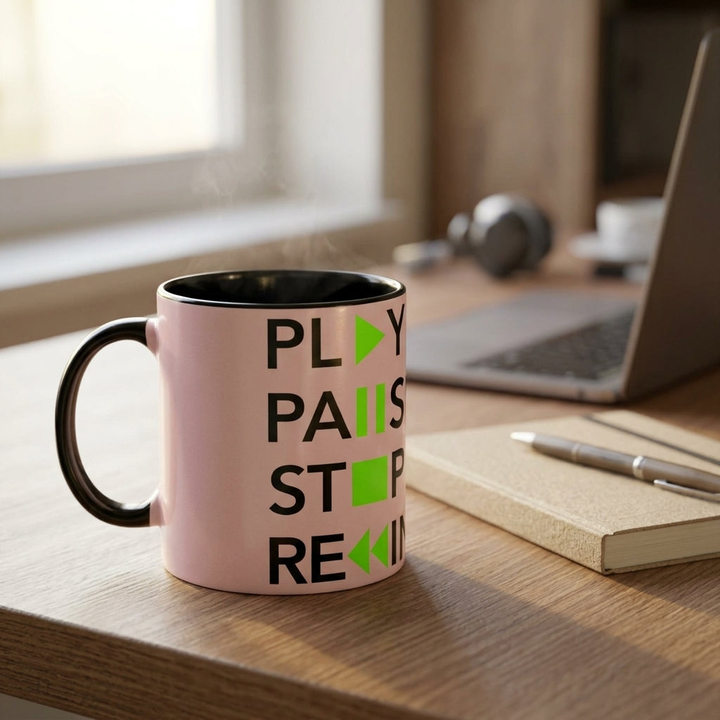 Play Pause Stop Rewind — Coffee Mug