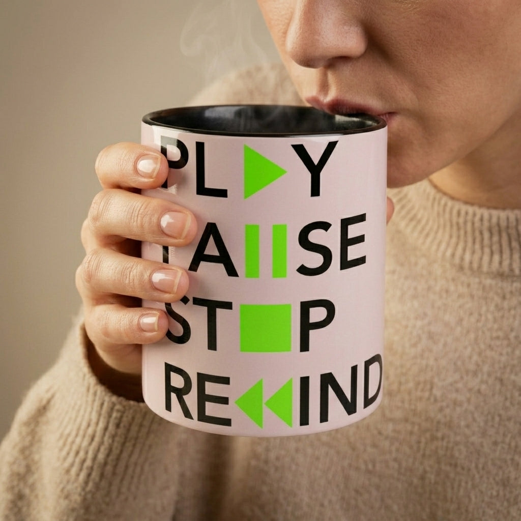Play Pause Stop Rewind — Coffee Mug