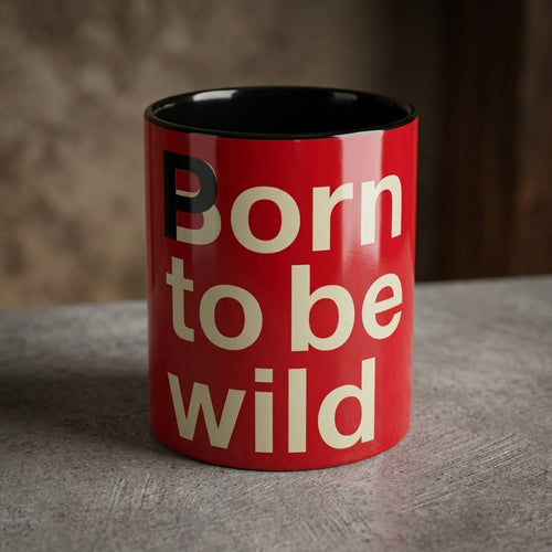 Born to Be Wild Mug – Born to Be Wild red rock typography mug.
