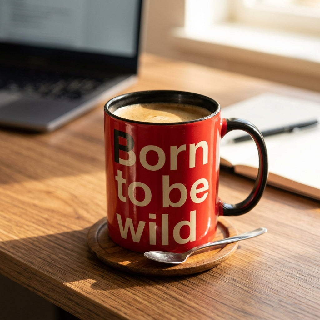 Born to Be Wild Red — Coffee Mug