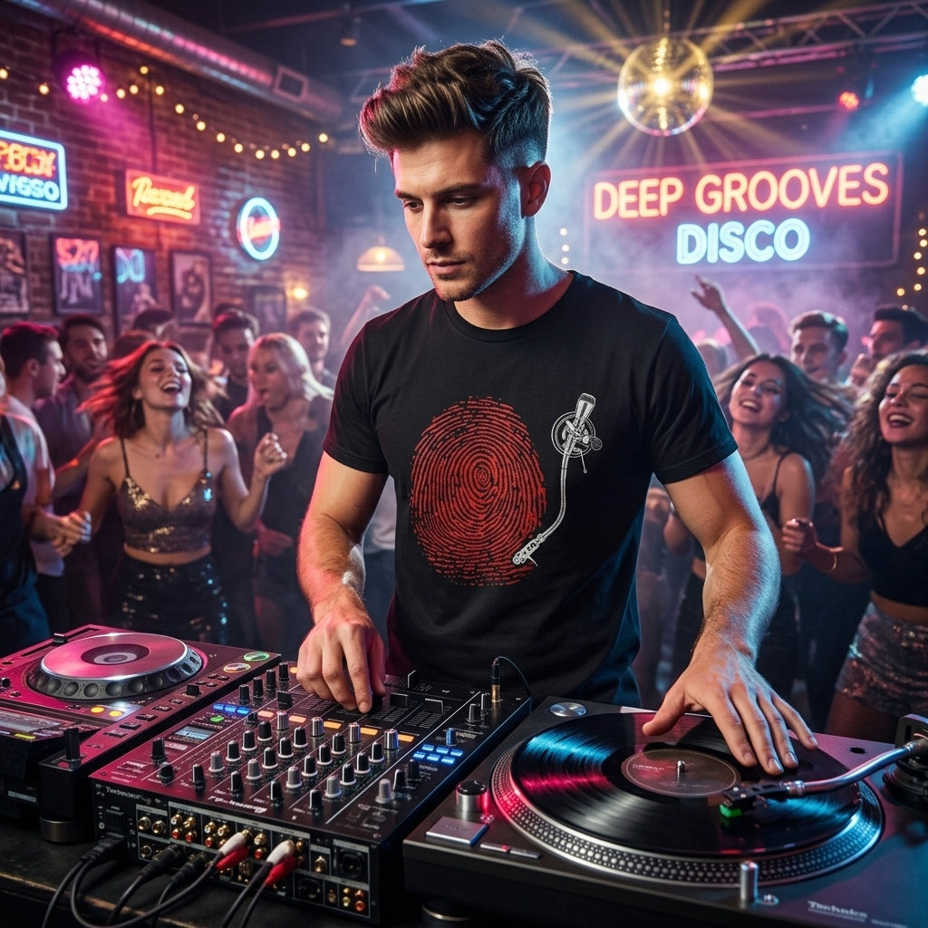 Fingerprint Turntable — T-Shirt