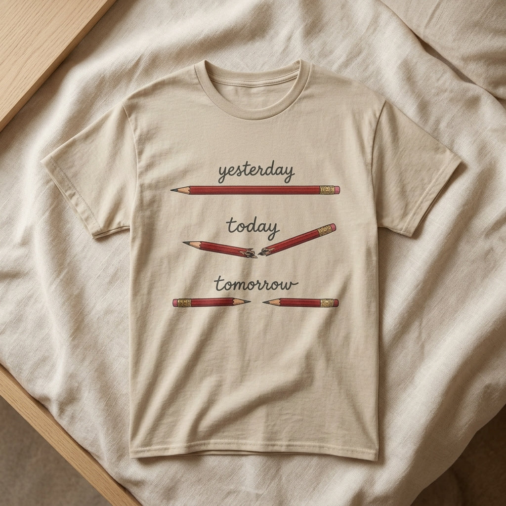 "yesterday, today, tomorrow" — Tshirt